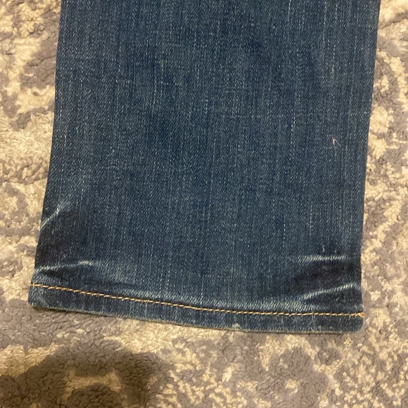 Abercrombie And Fitch New York Womens Distressed Blue Jeans Size 4R/27 - Picture 7 of 7